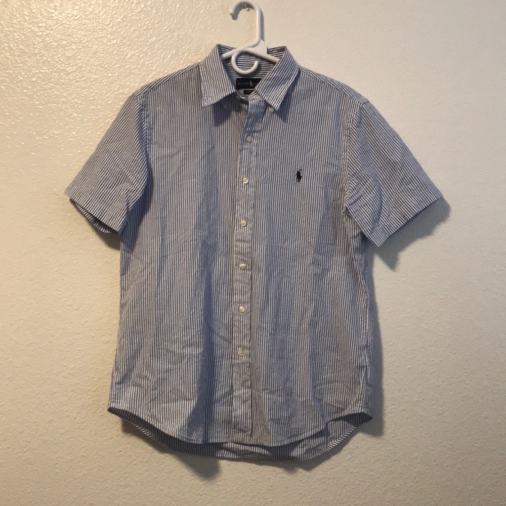 Polo seersucker button down